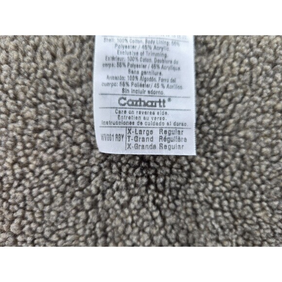Carhartt WV001 RBY Vest Womens X Large Raspberry Pink Sherpa Lined Canvas Work - Picture 10 of 14